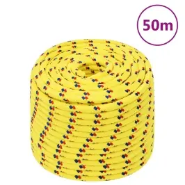 Valties Virvė, Geltonos Spalvos, 12Mm, 50M, Polipropilenas