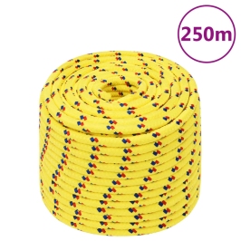 Laivu Virve, Dzeltena, 14 Mm, 250 M, Polipropilēns Vidaxl