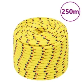Laivu Virve, Dzeltena, 14 Mm, 250 M, Polipropilēns Vidaxl