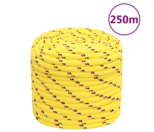 Laivu Virve, Dzeltena, 16 Mm, 250 M, Polipropilēns Vidaxl