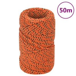 Laivu Virve, Oranža, 2 Mm, 50 M, Polipropilēns Vidaxl