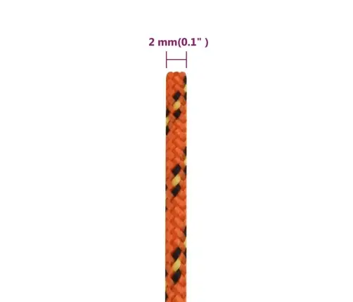 Laivu Virve, Oranža, 2 Mm, 50 M, Polipropilēns Vidaxl
