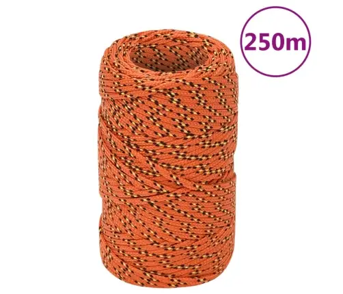 Valties Virvė, Oranžinės Spalvos, 2Mm, 250M, Polipropilenas