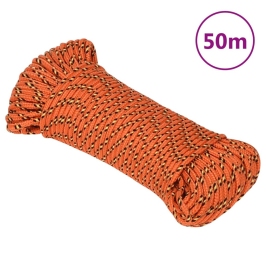 Laivu Virve, Oranža, 5 Mm, 50 M, Polipropilēns Vidaxl