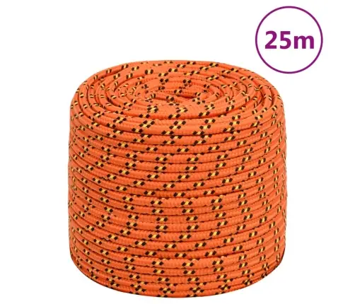 Laivu Virve, Oranža, 6 Mm, 25 M, Polipropilēns Vidaxl