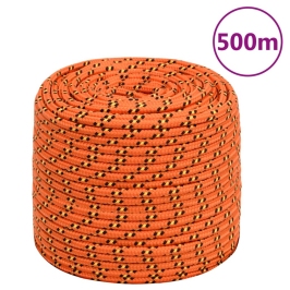 Laivu Virve, Oranža, 8 Mm, 500 M, Polipropilēns Vidaxl
