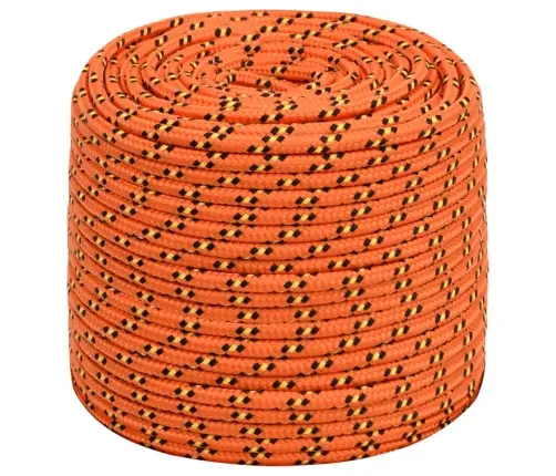 Laivu Virve, Oranža, 8 Mm, 500 M, Polipropilēns Vidaxl
