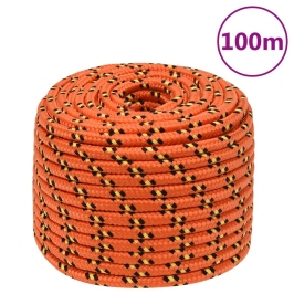 Laivu Virve, Oranža, 14 Mm, 100 M, Polipropilēns Vidaxl