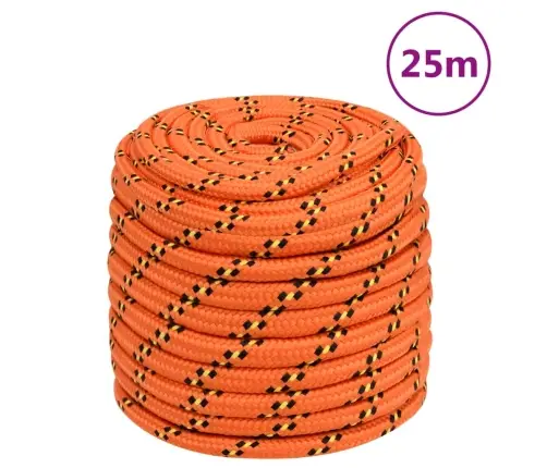 Laivu Virve, Oranža, 18 Mm, 25 M, Polipropilēns Vidaxl