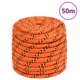 Laivu Virve, Oranža, 18 Mm, 50 M, Polipropilēns Vidaxl
