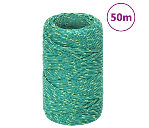 Laivu Virve, Zaļa, 2 Mm, 50 M, Polipropilēns Vidaxl