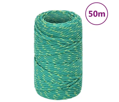 Valties Virvė, Žalios Spalvos, 2Mm, 50M, Polipropilenas