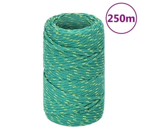 Valties Virvė, Žalios Spalvos, 2Mm, 250M, Polipropilenas