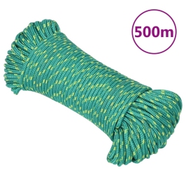 Laivu Virve, Zaļa, 3 Mm, 500 M, Polipropilēns Vidaxl