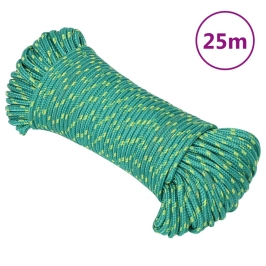 Laivu Virve, Zaļa, 4 Mm, 25 M, Polipropilēns Vidaxl