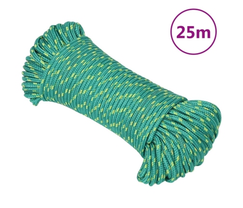 Laivu Virve, Zaļa, 4 Mm, 25 M, Polipropilēns Vidaxl