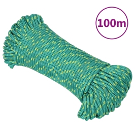 Laivu Virve, Zaļa, 4 Mm, 100 M, Polipropilēns Vidaxl