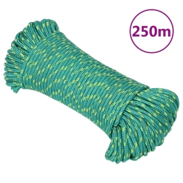 Laivu Virve, Zaļa, 5 Mm, 250 M, Polipropilēns Vidaxl