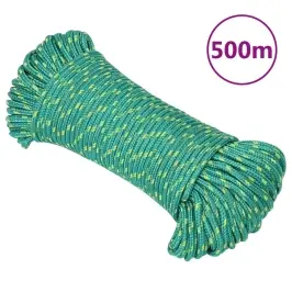 Laivu Virve, Zaļa, 5 Mm, 500 M, Polipropilēns Vidaxl