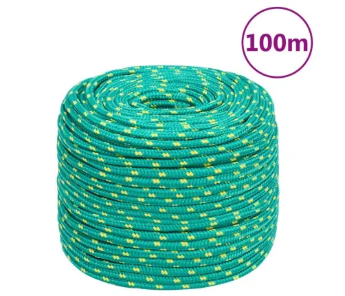 Laivu Virve, Zaļa, 6 Mm, 100 M, Polipropilēns Vidaxl