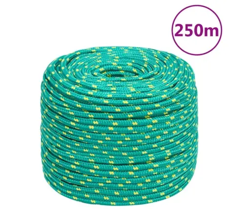Laivu Virve, Zaļa, 6 Mm, 250 M, Polipropilēns Vidaxl