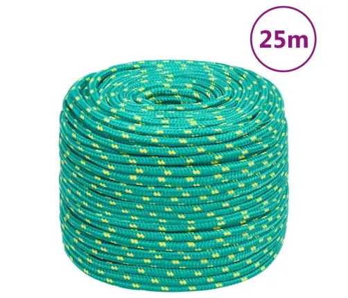 Laivu Virve, Zaļa, 8 Mm, 25 M, Polipropilēns Vidaxl