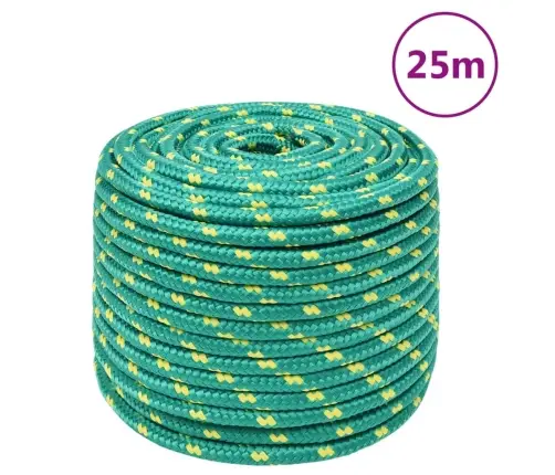 Valties Virvė, Žalios Spalvos, 12Mm, 25M, Polipropilenas