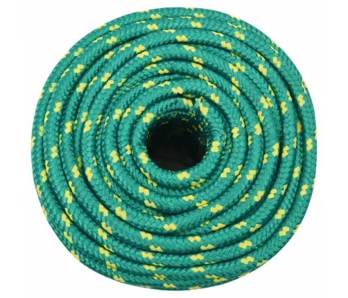Laivu Virve, Zaļa, 12 Mm, 100 M, Polipropilēns Vidaxl