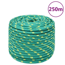 Laivu Virve, Zaļa, 12 Mm, 250 M, Polipropilēns Vidaxl
