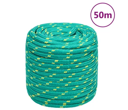 Laivu Virve, Zaļa, 16 Mm, 50 M, Polipropilēns Vidaxl