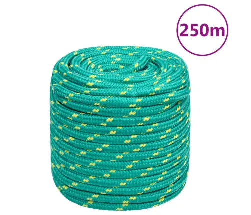 Laivu Virve, Zaļa, 16 Mm, 250 M, Polipropilēns Vidaxl