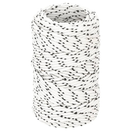 Pīta Laivu Virve, Balta, 1 Mmx25 M, Poliesters  Vidaxl