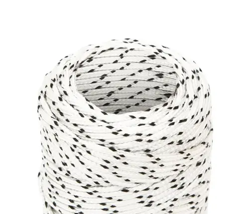 Pīta Laivu Virve, Balta, 1 Mmx25 M, Poliesters  Vidaxl