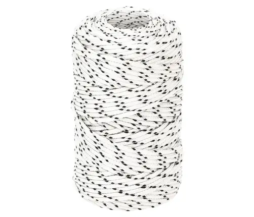 Pīta Laivu Virve, Balta, 2 Mm, 100 M, Poliesters	 Vidaxl
