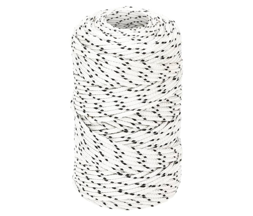 Pīta Laivu Virve, Balta, 2Mm, 250 M, Poliesters Vidaxl