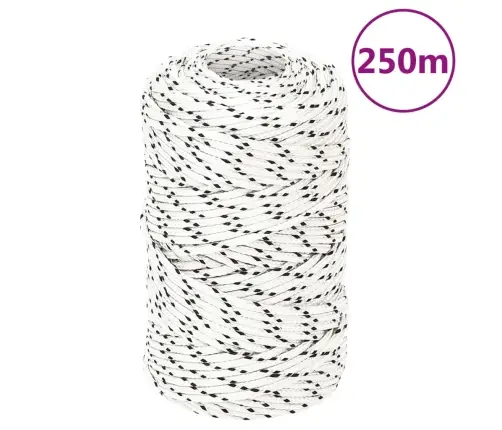 Punutud Paadiköis, Valge, 2 Mm X 250 M Polüester