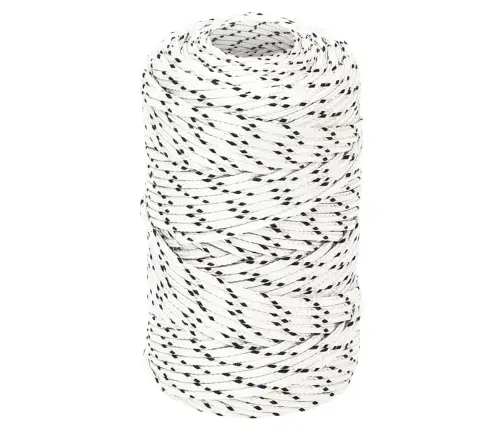 Pīta Laivu Virve, Balta, 2 Mm, 500 M, Poliesters Vidaxl