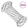 Pīta Laivu Virve, Balta, 5 Mm, 25 M, Poliesters Vidaxl