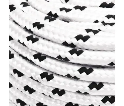 Pīta Laivu Virve, Poliesters, 6 Mm, 100 M, Balta, Poliesters Vidaxl