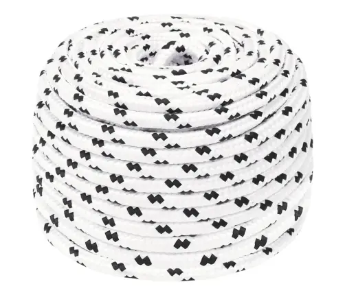 Darba Virve, Balta, 10 Mm, 100 M, Poliesters Vidaxl