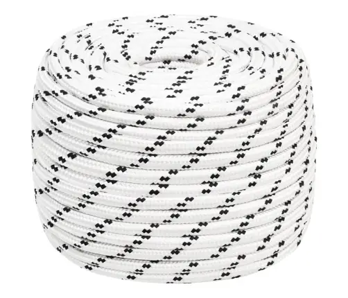 Pīta Laivu Virve, Balta, 14 Mm, 25 M, Poliesters Vidaxl