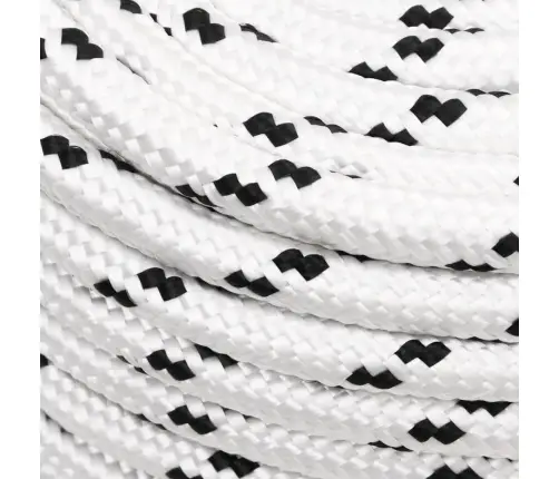 Pīta Laivu Virve, Balta, 14 Mm, 25 M, Poliesters Vidaxl