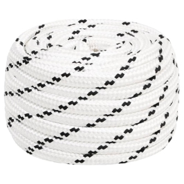 Pīta Laivu Virve, Balta, 18 Mm, 25 M, Poliesters Vidaxl