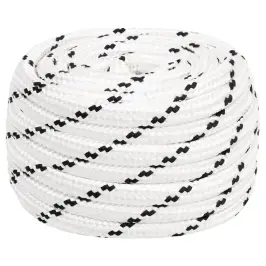 Pīta Laivu Virve, Balta, 18 Mm, 25 M, Poliesters Vidaxl