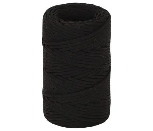 Darba Virve, Melna, 2 Mm, 25 M, Poliesters Vidaxl