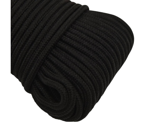 Darba Virve, Melna, 3 Mm, 500 M, Poliesters Vidaxl
