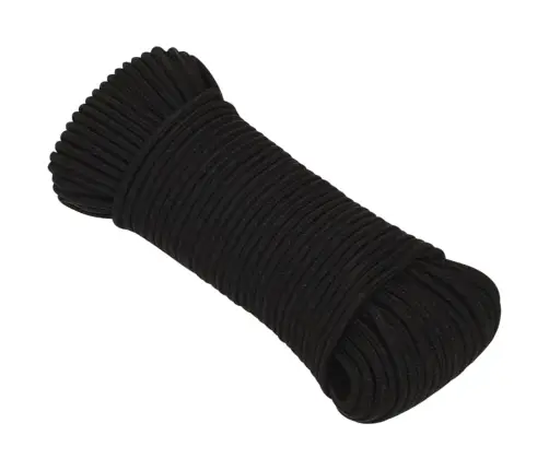 Darba Virve, Melna, 4 Mm, 100 M, Poliesters Vidaxl