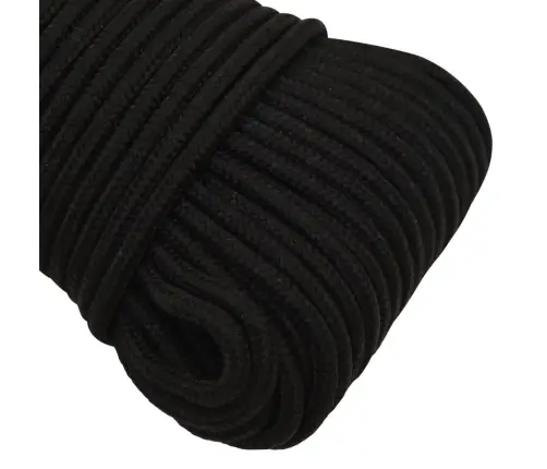 Darba Virve, Melna, 4 Mm, 500 M, Poliesters Vidaxl
