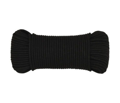Darba Virve, Melna, 5 Mm, 250 M, Poliesters Vidaxl