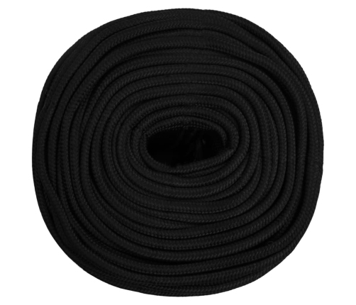 Darba Virve, Melna, 6 Mm, 500 M, Poliesters Vidaxl